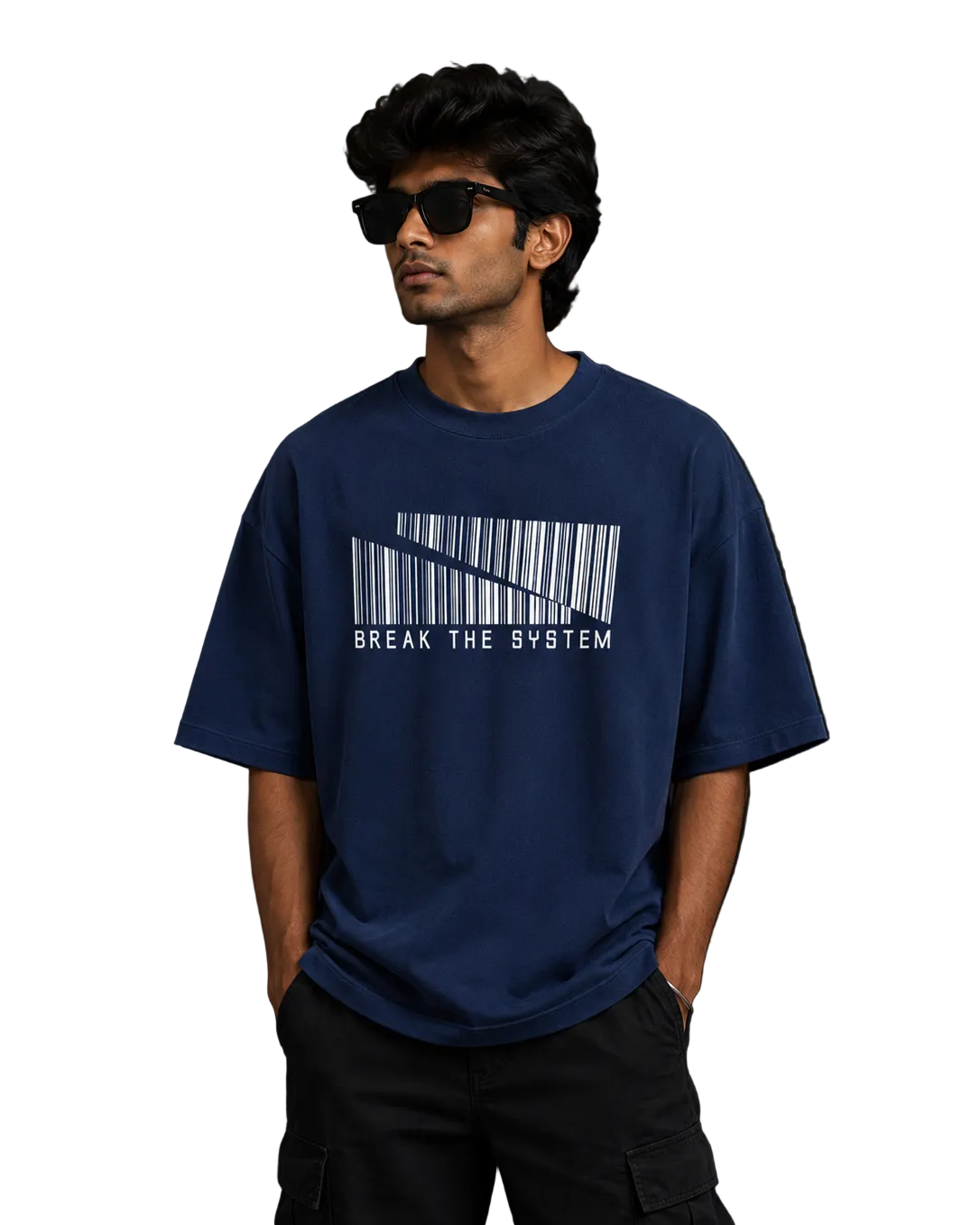 BREAK THE SYSTEM OVERSIZE T SHIRT