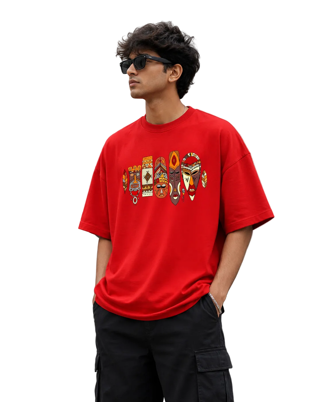 Red Oversize T Shirt