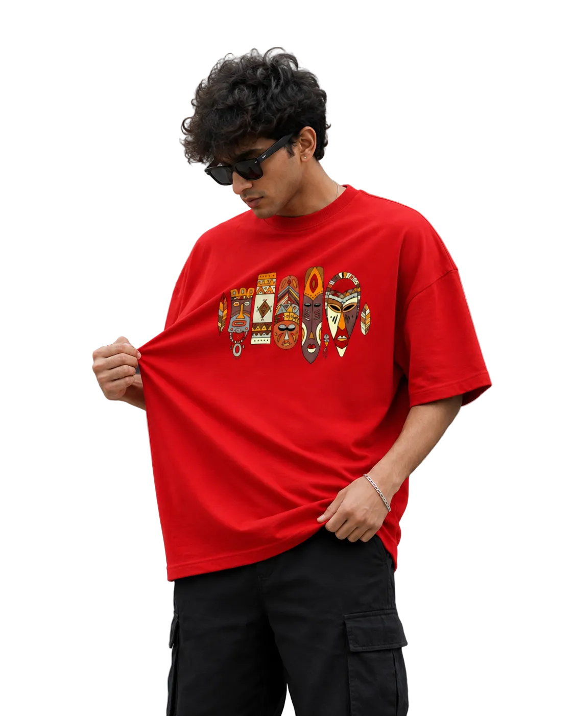 Red Oversize T Shirt