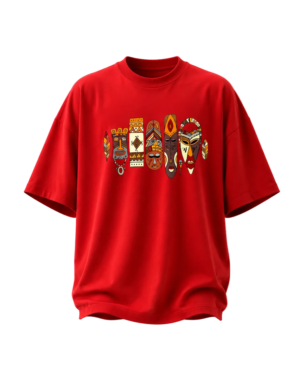 Red Oversize T Shirt