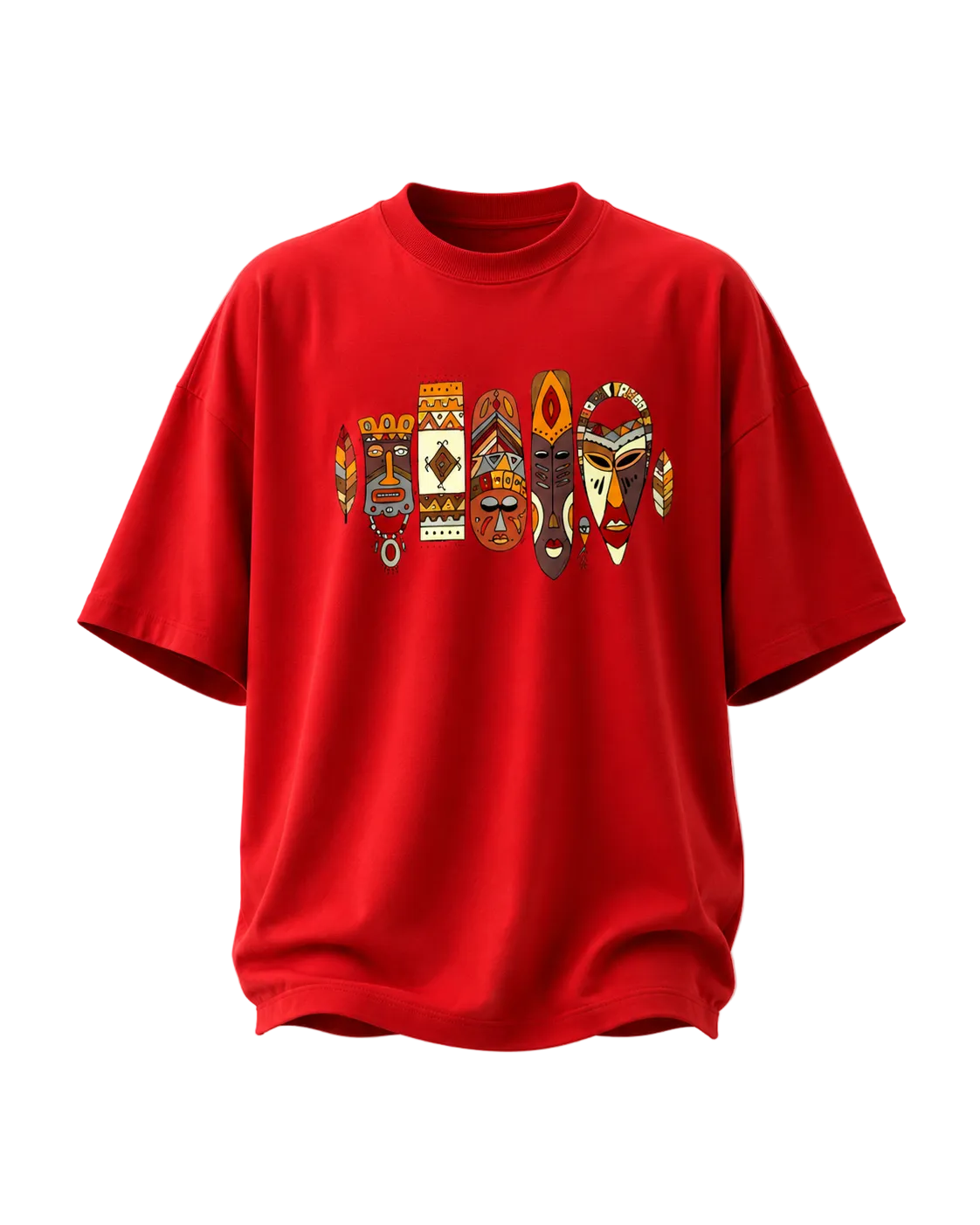 Red Oversize T Shirt