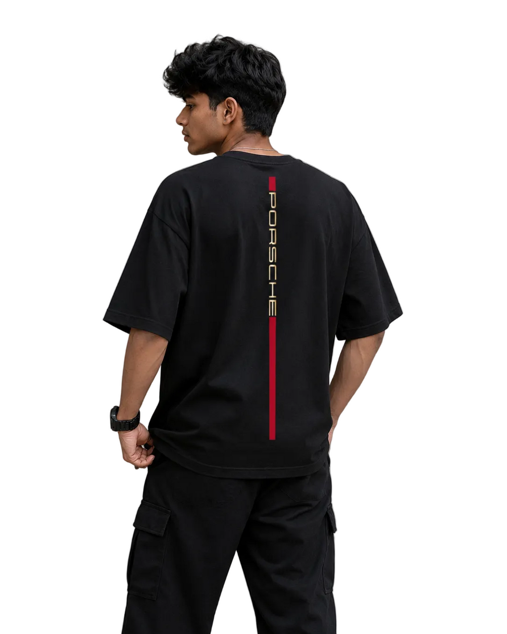 Porsche Racing Stripe Oversized Tee