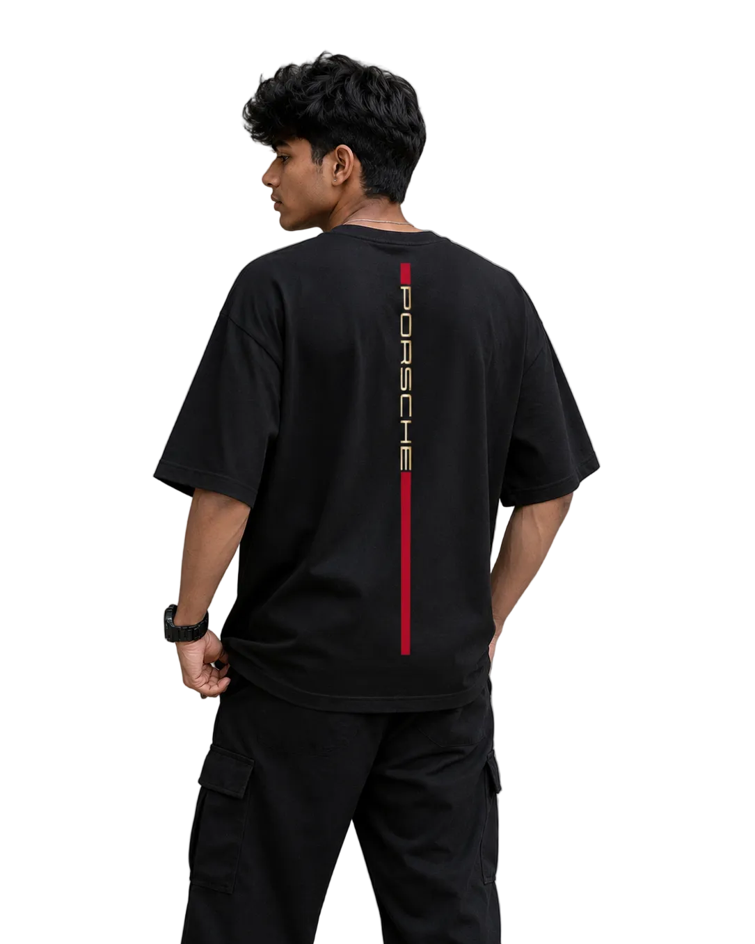 Porsche Racing Stripe Oversized Tee