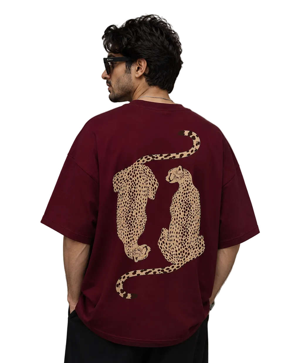 Twin Cheetah Oversized T-Shirt
