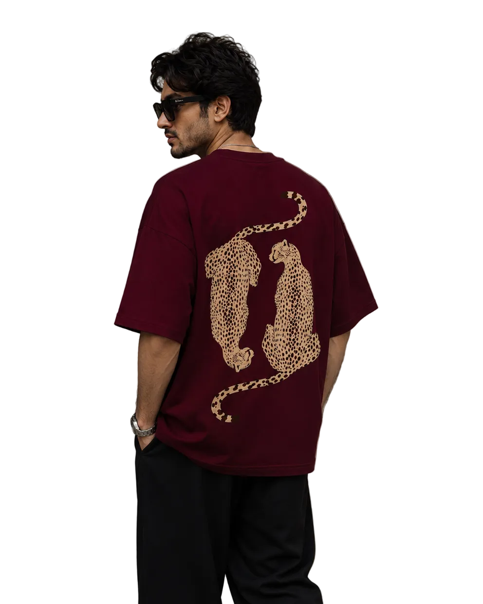 Twin Cheetah Oversized T-Shirt