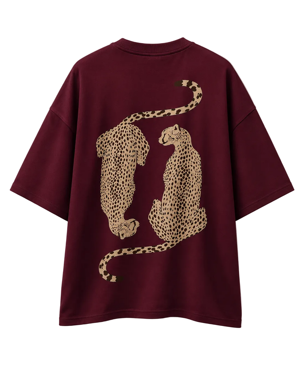 Twin Cheetah Oversized T-Shirt