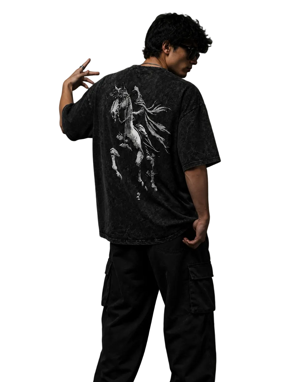 Shadow Horseman Oversized Graphic Tee