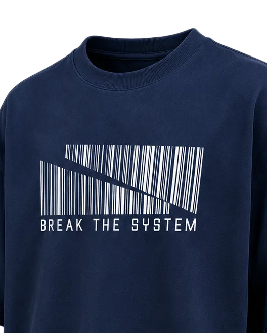 BREAK THE SYSTEM OVERSIZE T SHIRT