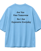 front plain Oversize T Shirt