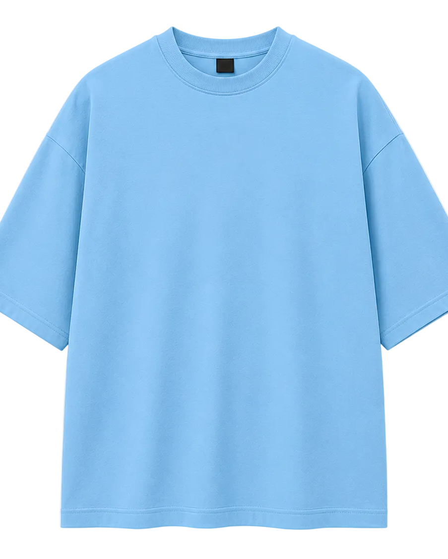 front plain Oversize T Shirt