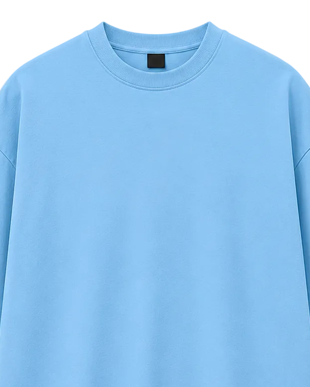 front plain Oversize T Shirt