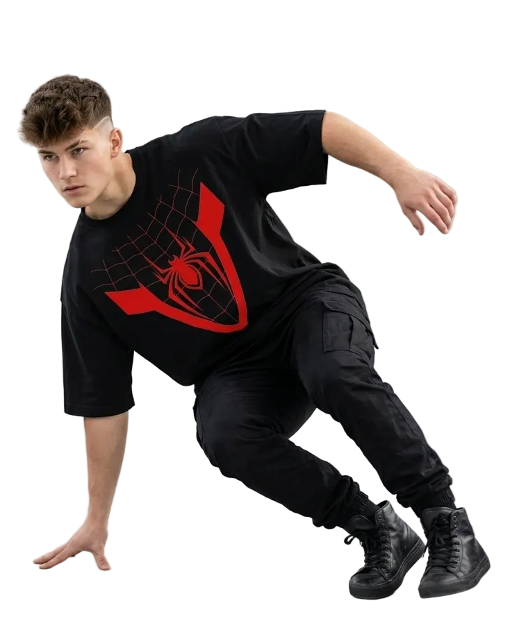 Spider Graphic Oversized T-Shirt