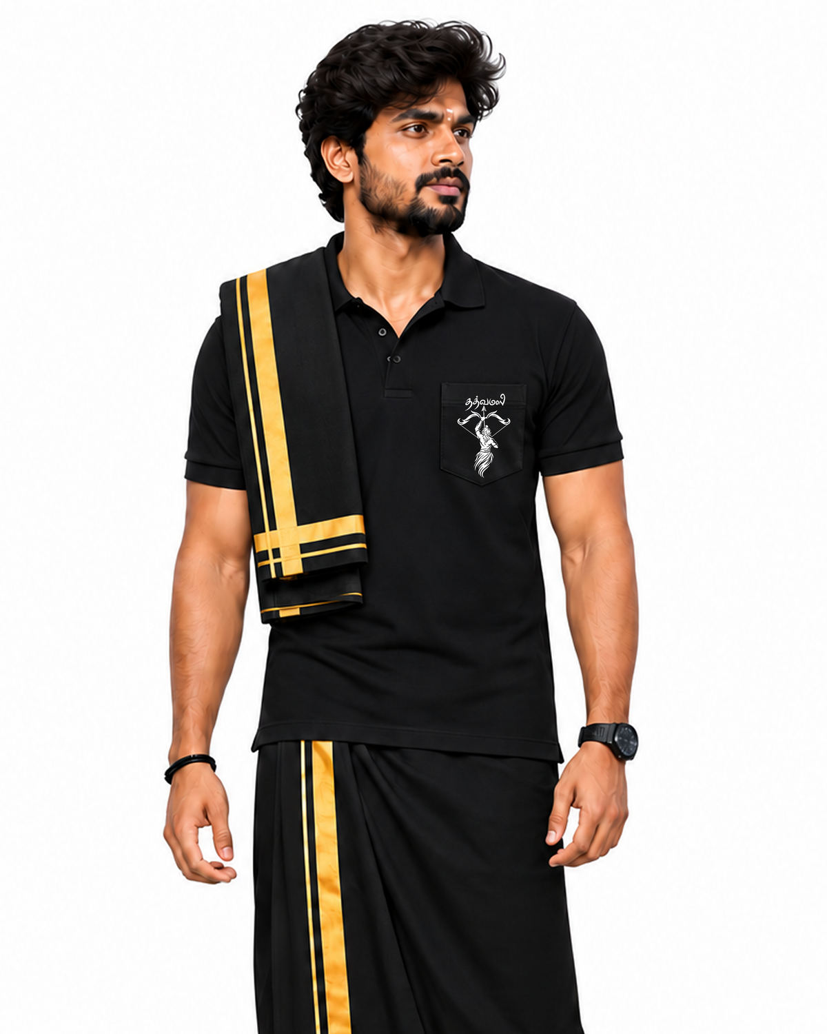 Sabarimala Premium Polo Pocket T Shirt