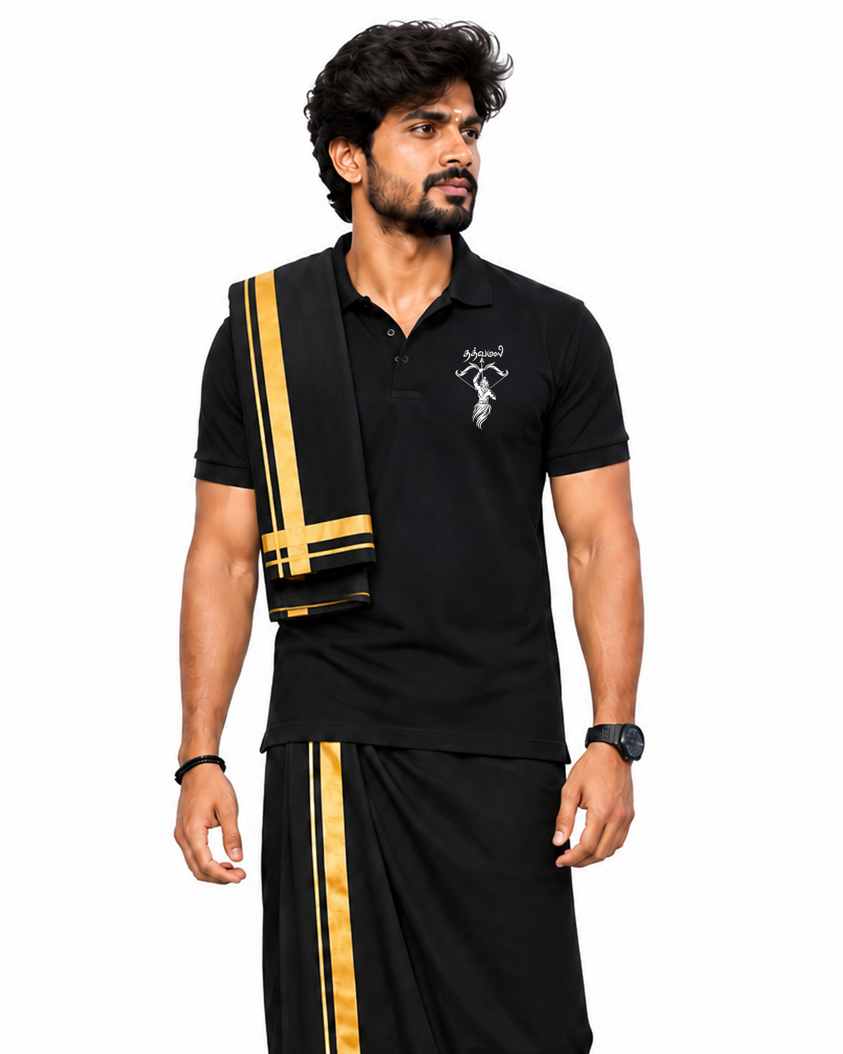 Sabarimala Premium Polo Without Pocket T Shirt