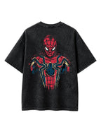 Retro Spider Graphic Acid Wash Tee