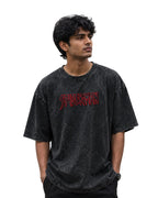 Retro Spider Graphic Acid Wash Tee