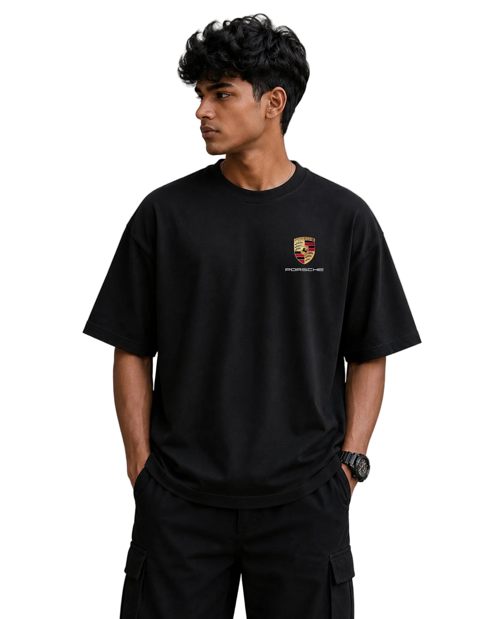 Porsche Racing Stripe Oversized Tee
