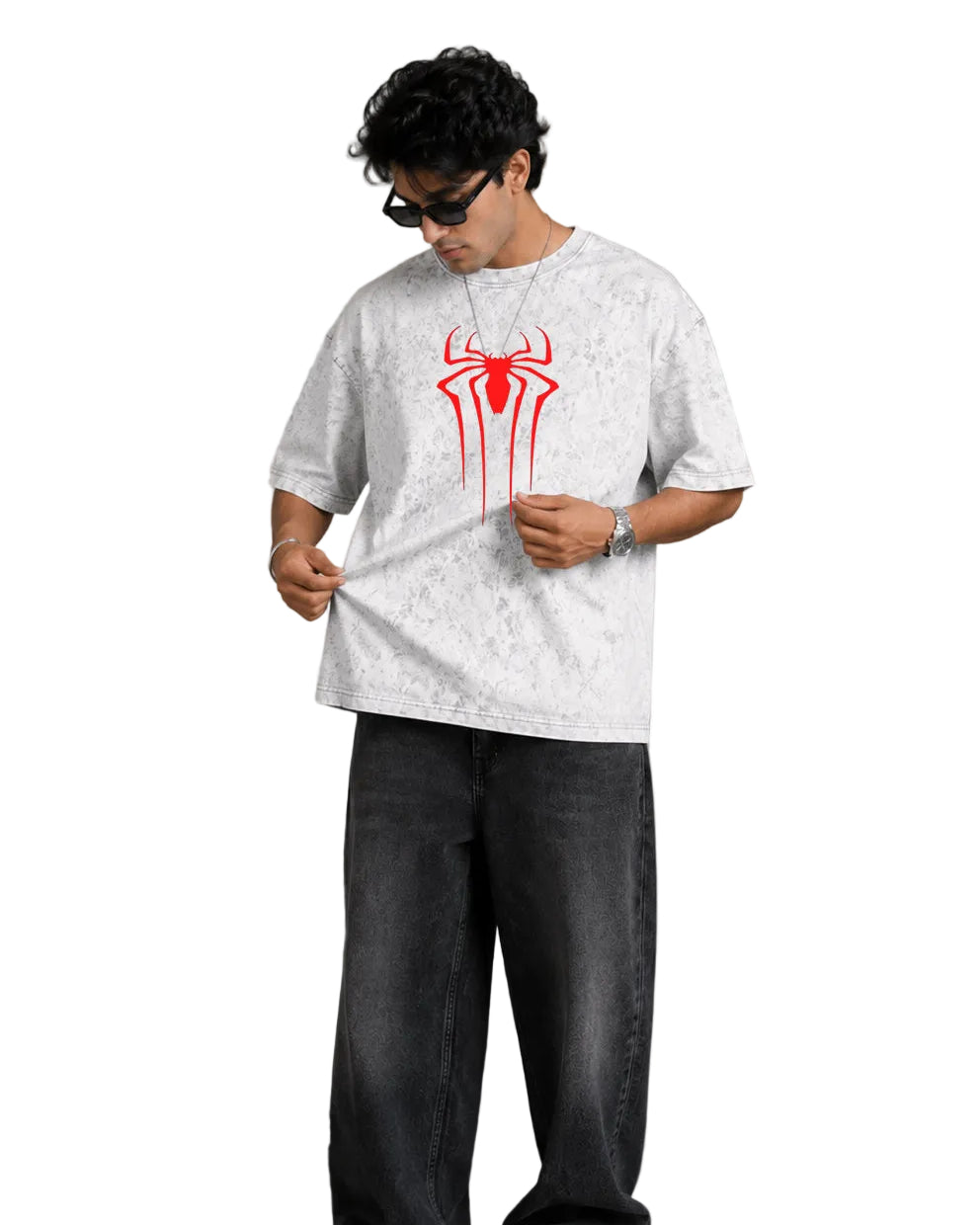 Spider-Man Action Pose Graphic Oversized Tee