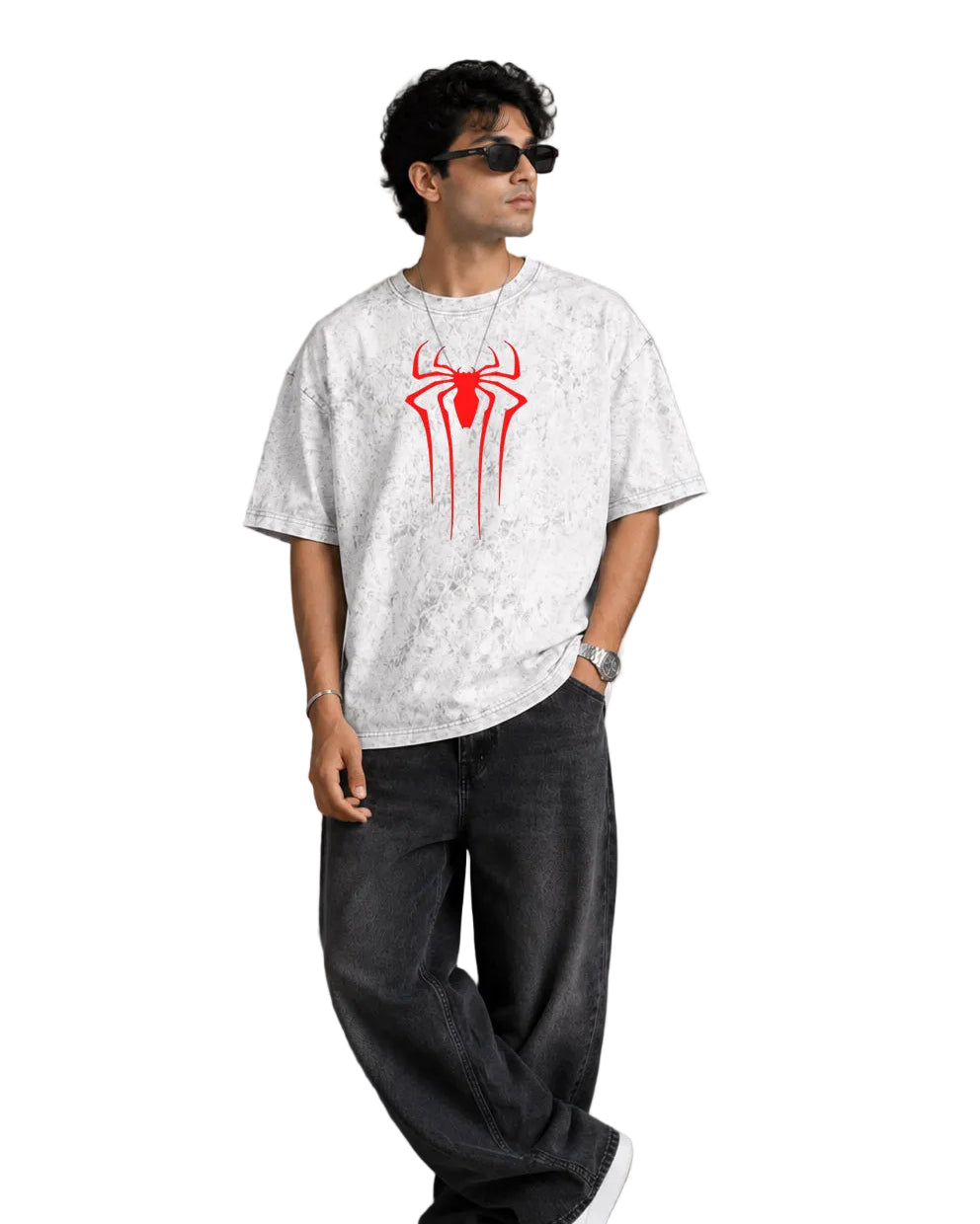 Spider-Man Action Pose Graphic Oversized Tee
