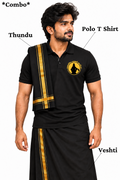 Ayyappa Polo T Shirt + Veshti + Thundu