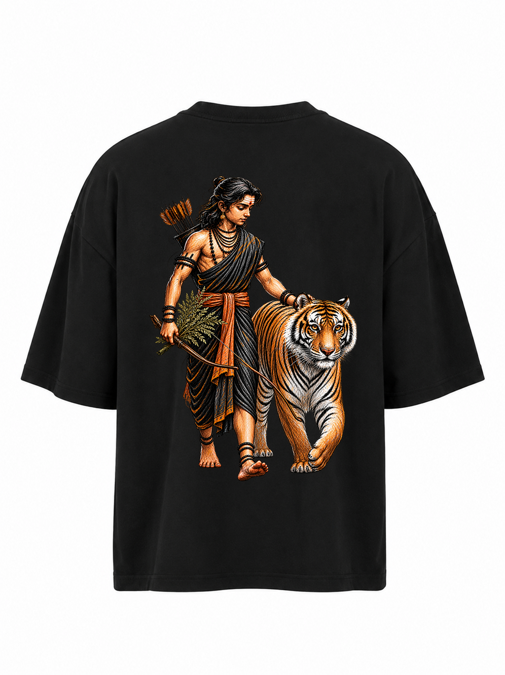 Manikandan Tiger Oversized T-Shirt