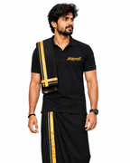 Ayyappa Royal Villu Gold Polo T Shirt
