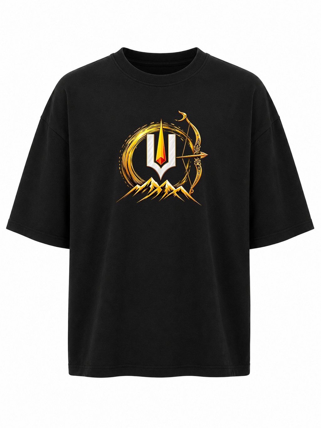 Malikappuram Ayyappa Oversize T Shirt + Veshti + Thundu ( COMBO )