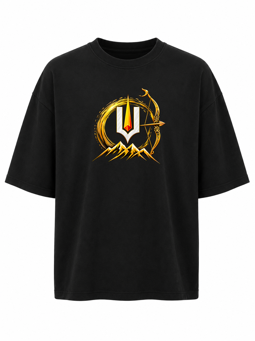 Malikappuram Ayyappa Oversize T Shirt + Veshti + Thundu ( COMBO )