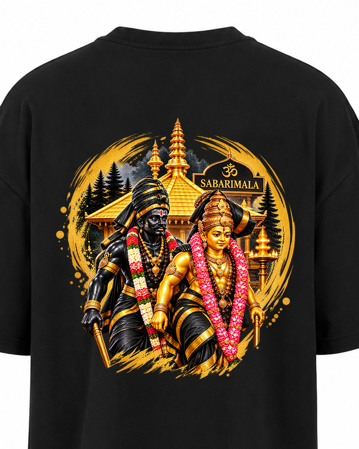 Karuppu Samy Oversize T Shirt + Veshti + Thundu
