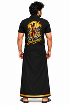 Sabarimala Veera Polo T Shirt + Veshti + Thundu ( COMBO )