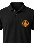 Swami Tiger Ride Pocket Polo T Shirt + Veshti + Thundu ( COMBO )