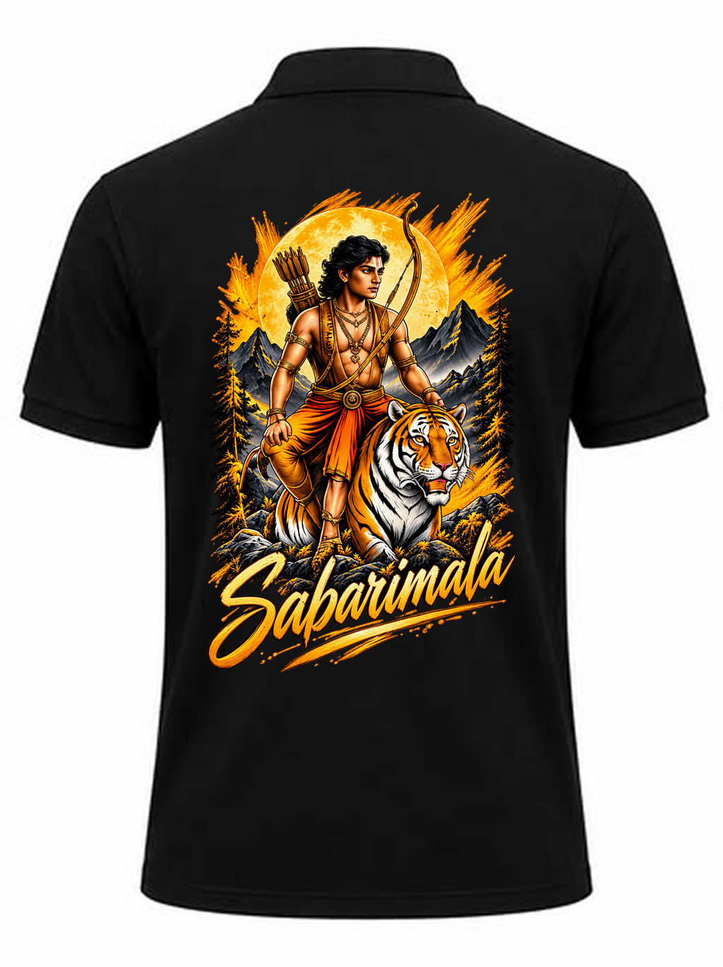 Sabarimala Legend Polo T Shirt + Veshti + Thundu