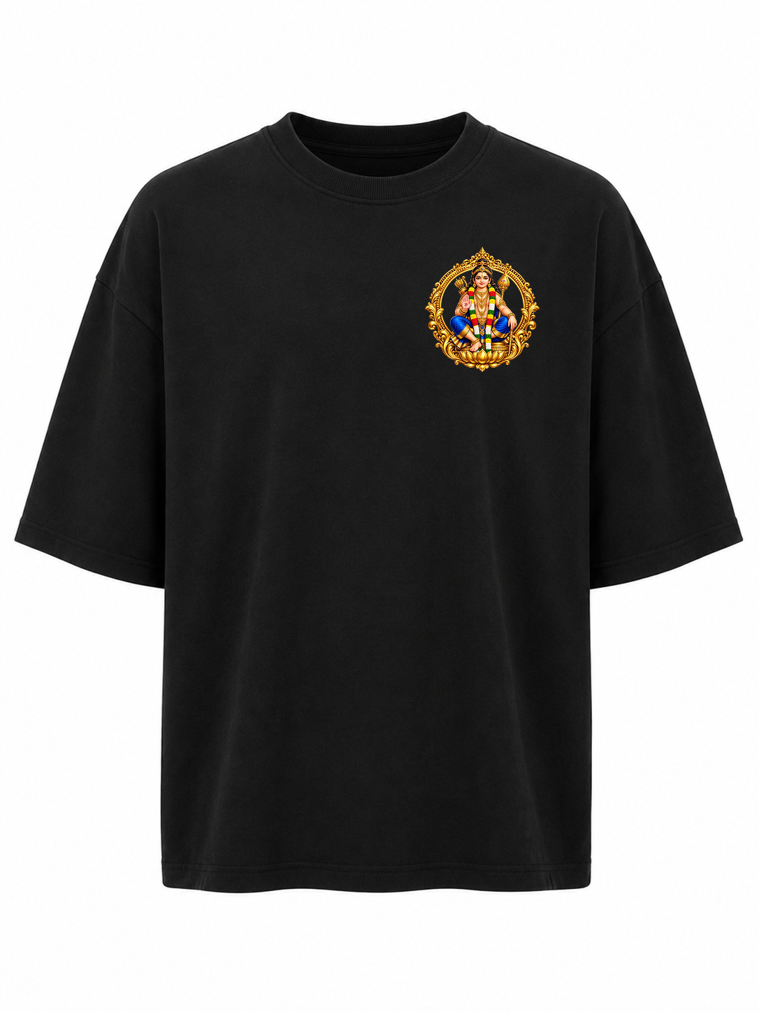Ayyappa Veera Oversize T Shirt + Veshti + Thundu ( COMBO )