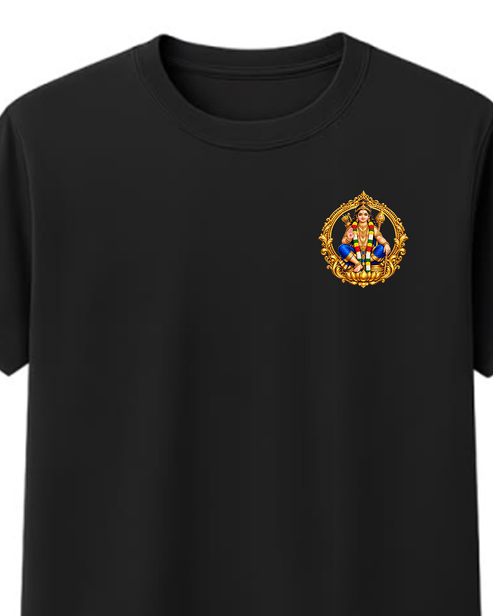 Ayyappa Veera Round Neck T Shirt + Veshti + Thundu ( COMBO )