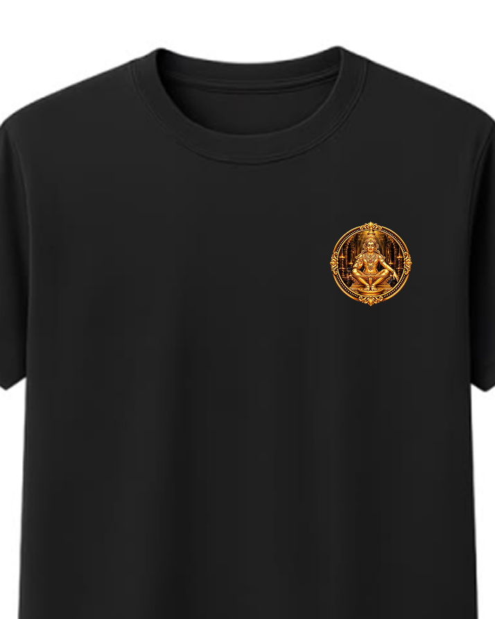 Swami Tiger Ride Round Neck T Shirt + Veshti + Thundu ( COMBO )