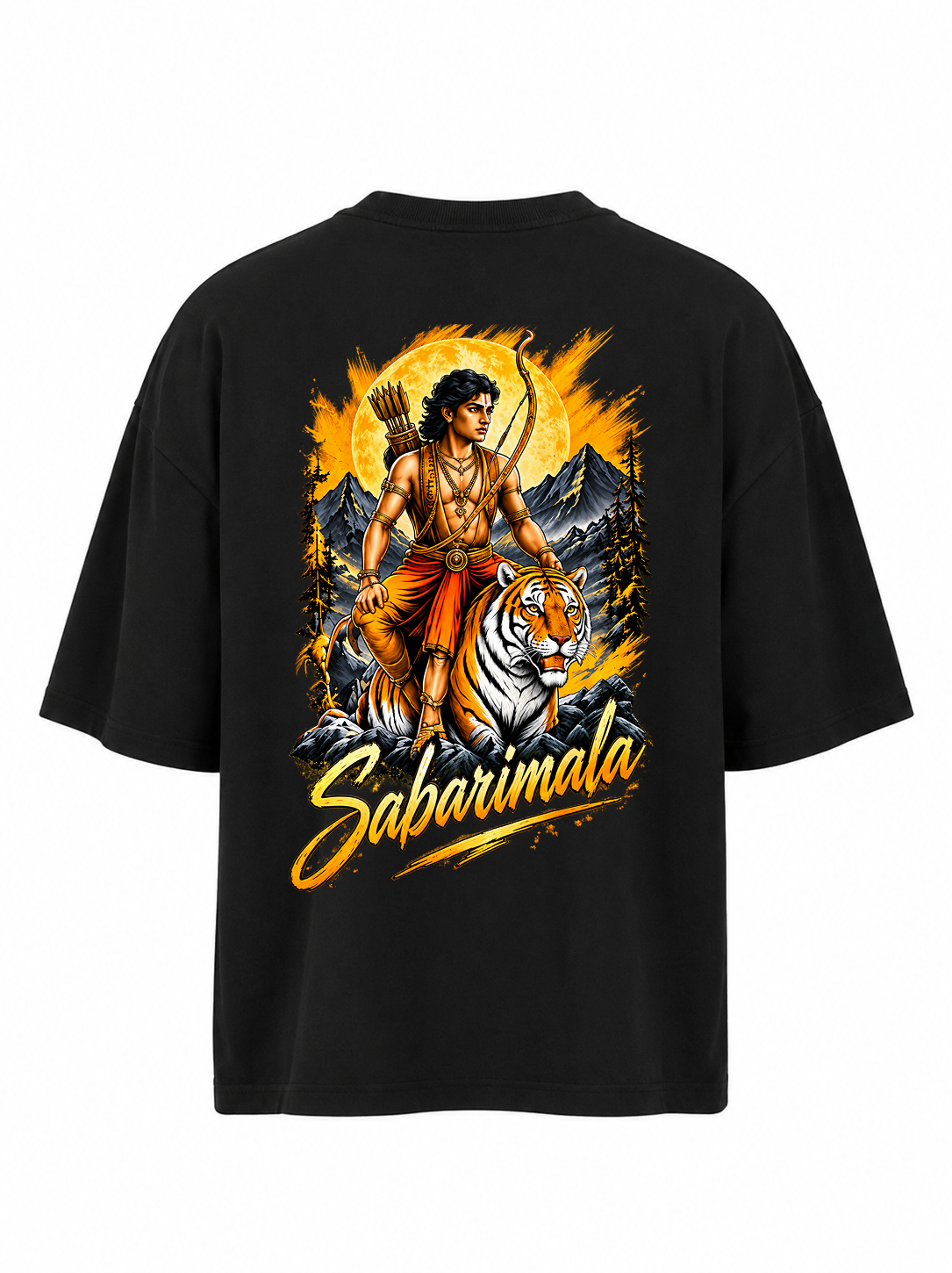 Sabarimala Veera Oversize T Shirt + Veshti + Thundu ( COMBO )