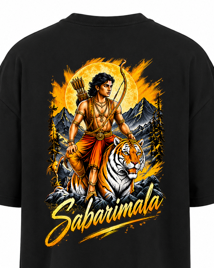 Sabarimala Veera Oversize T Shirt + Veshti + Thundu ( COMBO )