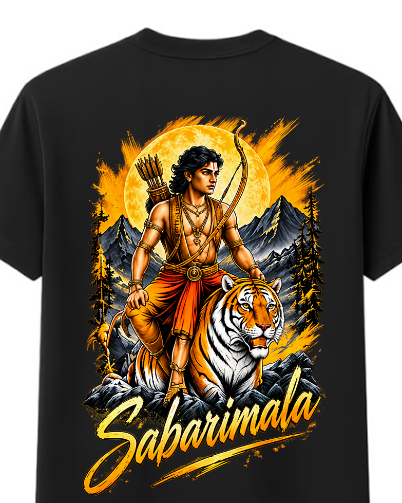 Sabarimala Veera Round Neck T Shirt + Veshti + Thundu ( COMBO )