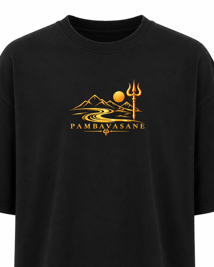 Pambavasan Oversize T Shirt + Veshti + Thundu ( COMBO )