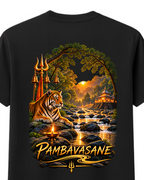 Pambavasan Round Neck T Shirt + Veshti + Thundu ( COMBO )