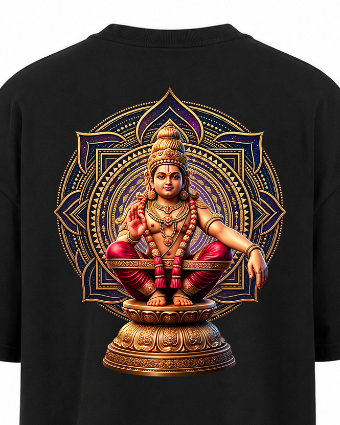 SABARI VEERAN Oversize T Shirt + Veshti + Thundu ( COMBO )