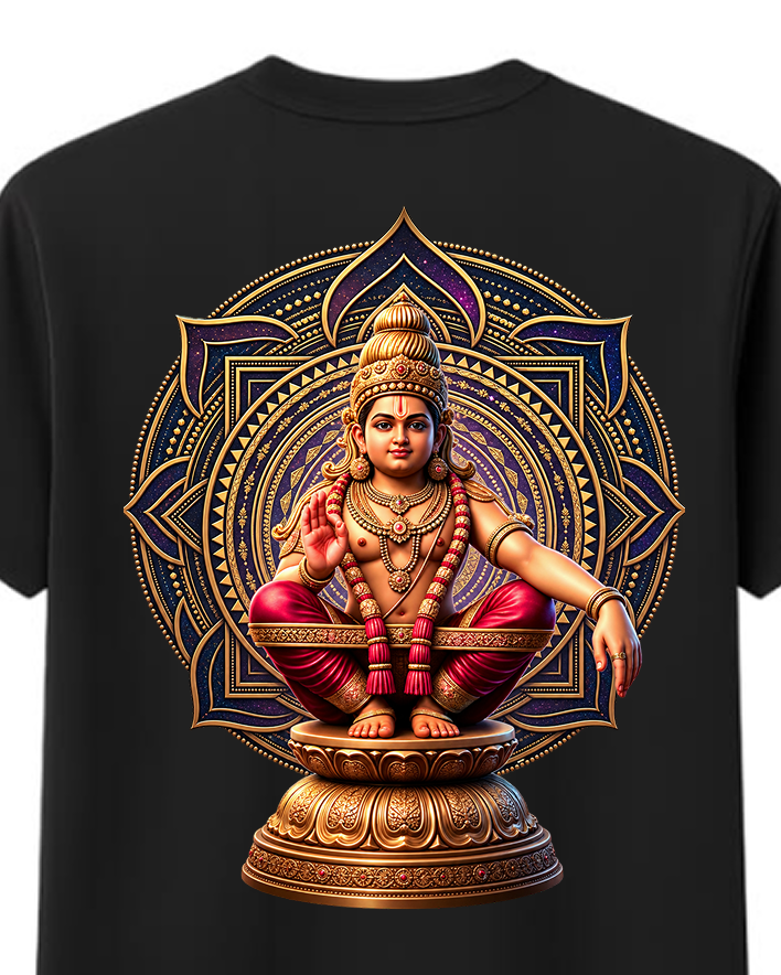 Sabari Veeran Round Neck T Shirt + Veshti + Thundu ( COMBO )
