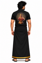 Sabari Veeran Polo T Shirt + Veshti + Thundu ( COMBO )