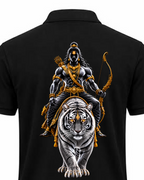 White Tiger Legend Polo T Shirt + Veshti + Thundu ( COMBO )