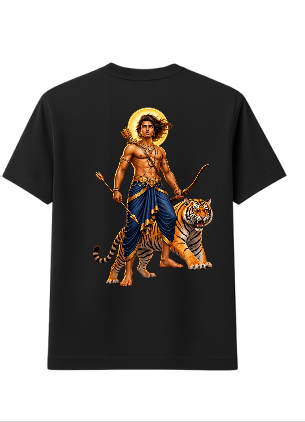 Puli Vahanan Round Neck T Shirt + Veshti + Thundu ( COMBO )