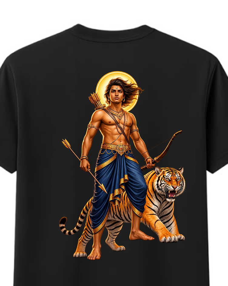 Puli Vahanan Round Neck T Shirt + Veshti + Thundu ( COMBO )