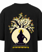 Ayyappa Soul Tree Oversize T Shirt + Veshti + Thundu ( COMBO )