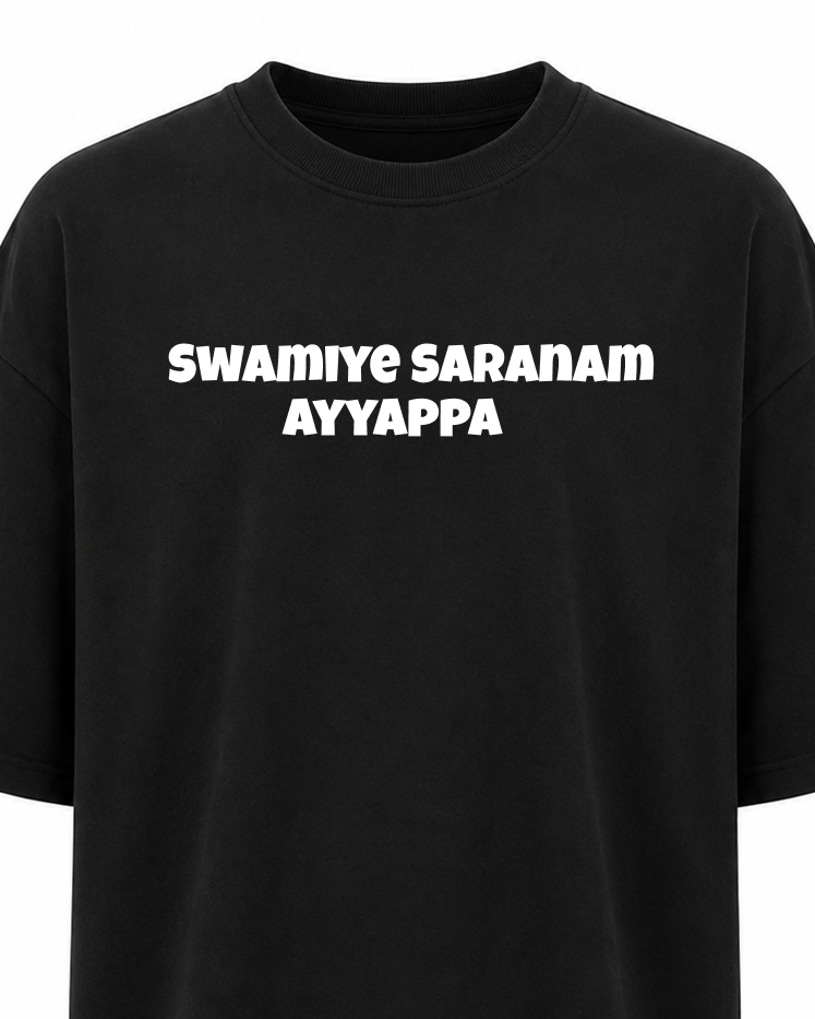 Ayyappa Soul Tree Oversize T Shirt + Veshti + Thundu ( COMBO )