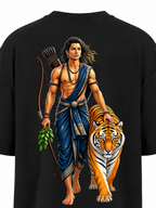 Ayyappa Wild Soul Oversize T Shirt + Veshti + Thundu ( COMBO )