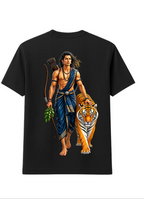 Ayyappa Wild Soul Round Neck T Shirt + Veshti + Thundu ( COMBO )